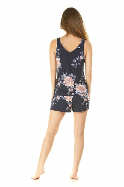 NEW Ladies  'Japanese Garden' Print Shortie Pyjamas