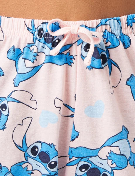 Disney Lilo and Stitch Womens Pyjamas, Ladies Cotton Pjs, Sizes UK 8 to 22