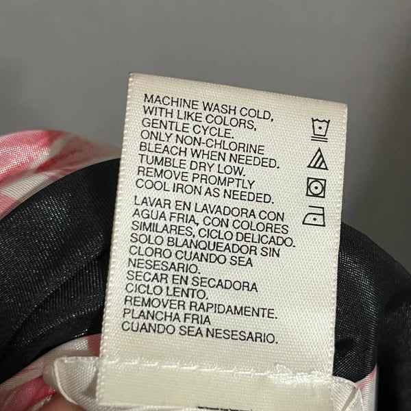 Secret Treasures Black Rose Floral 2 Pc Pajama Robe Set Sz-Medium