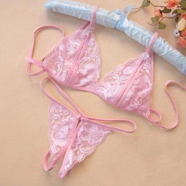 Sexy Lingerie Bra Underwear Panties Briefs Bikini Sleepwear Lace Women Babydoll
