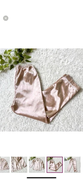 Saten Pajamas Set, Size L