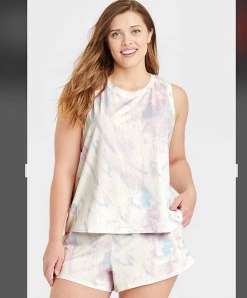 Stars Above Women's Tank Top and Shorts Pajama Set Plus Size 3X