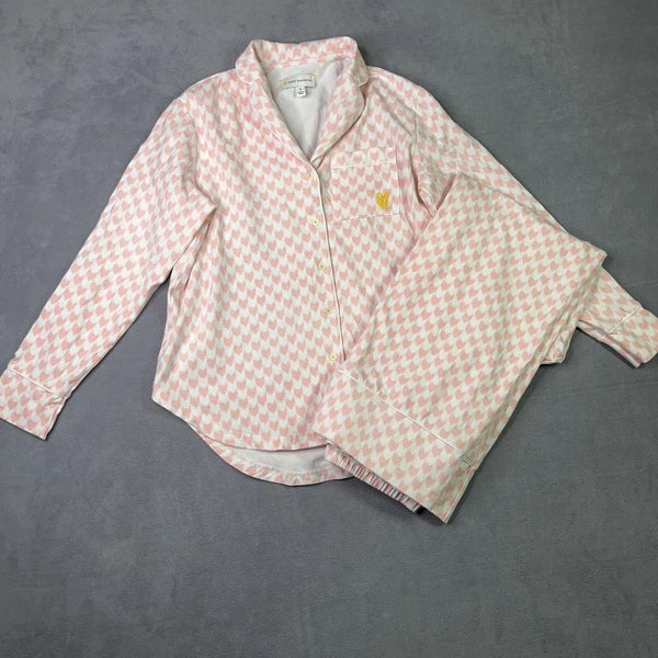 Kerri Rosenthal Pajama Set Womens Small Betty Heart Button Up Lounge Sleepwear