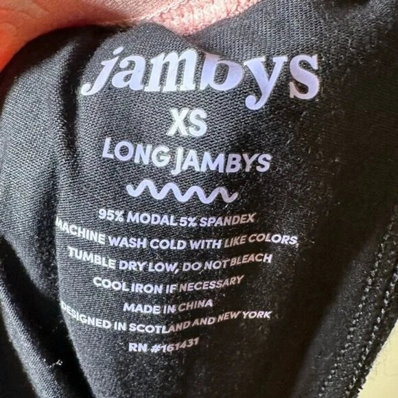 Jambys Black and Pink Long Jambys Set XS