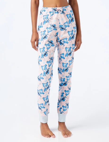 Disney Lilo and Stitch Womens Pyjamas, Ladies Cotton Pjs, Sizes UK 8 to 22