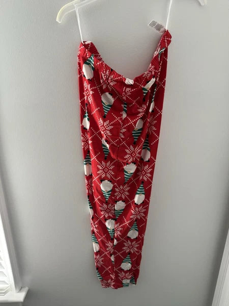 Secret Treasures Womens Lightweight Holiday Christmas 2pc Pajama Set Gnome NEW M