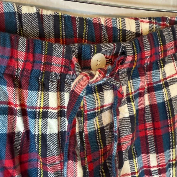 Sleepy Jones Women's Plaid Flannel Cotton Pajama Set Size M