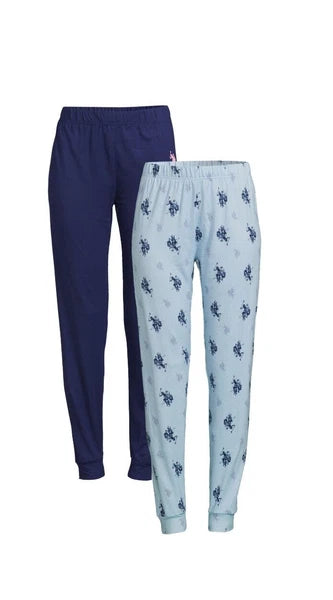 U.S. Polo Assn. Womens Ultra Soft Sleepwear 2 Pk Sleep Joggers Multi Sizes NEW!