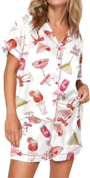 Champagne Bottle Pajamas Set, Champagne Bottle Family Party Pajamas Pant